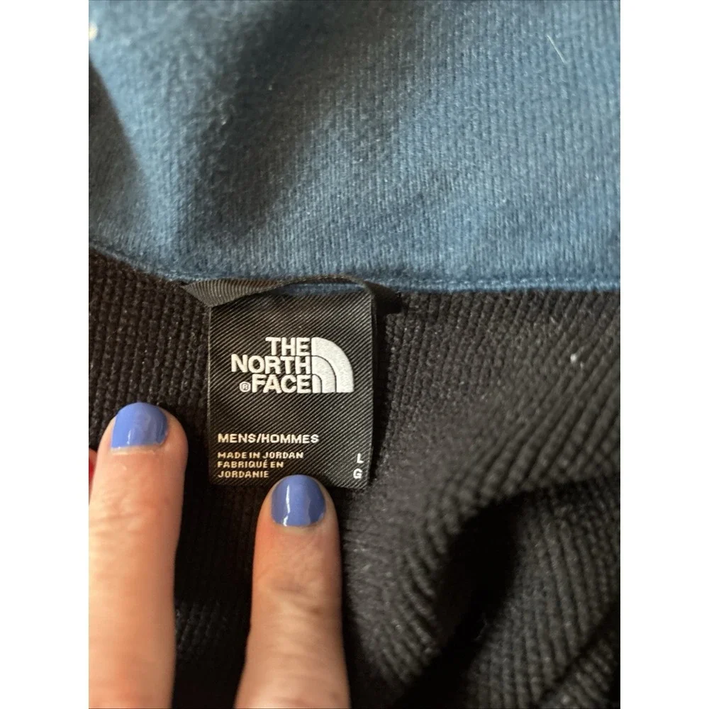 THE NORTH FACE Apex Canyonwall Eco Vest Mens Large Full Zip Pockets Blue